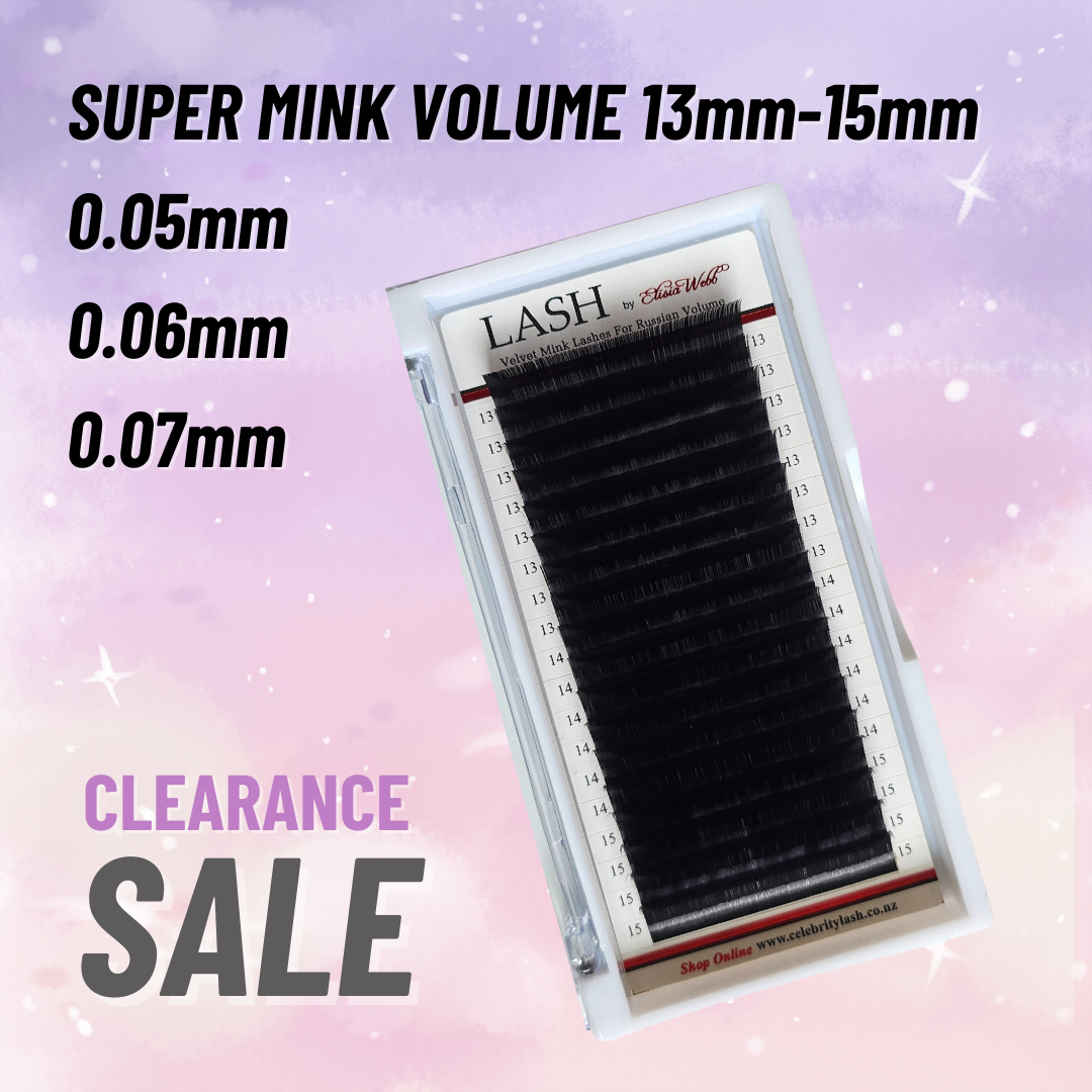 Super Mink Volume Lashes Mixed Tray Long