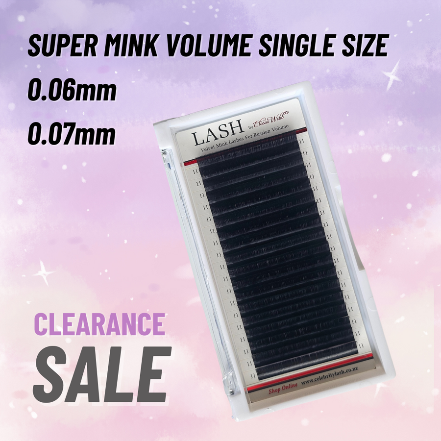 Super Mink Volume Lashes Single Size Tray