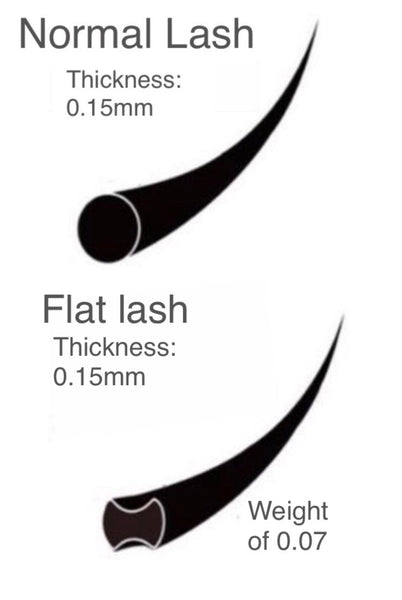Premium Flat Lashes Mixed Tray